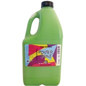 5 STAR TEMPERA POSTER PAINT WASHABLE BOTTLE 2L VIVID LEAF GREEN