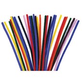 PIPE CLEANER THICK L305 MM ASSORTED COLOURS PACK 100