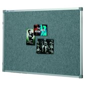 QUARTET PENRITE FABRIC BULLETIN BOARD 1800 X 1200MM SILVER