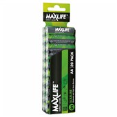 MAXLIFE BATTERY ALKALINE SIZE AA PACK 20