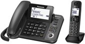 PANASONIC KXTGF380AZM TELEPHONE CORDED AND CORDLESS ANSWERPHONE BLUETOOTH LINK TO CELL BLACK