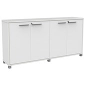 KNIGHT CUBIT CREDENZA 4 DOOR W1800 X D450 X H900MM WHITE