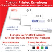 CUSTOM PRINT ENVELOPE PLAIN C5 BOX 250