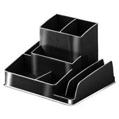 ITALPLAST GREENR RECYCLED DESK ORGANISER BLACK