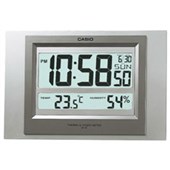 CASIO DIGITAL WALL CLOCK WITH THERMOMETER AND HYGROMETER