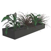 OPD TAMBOUR PLANTER W900MM MATT BLACK