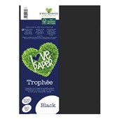 TROPHEE COLOURED PAPER A4 80GSM BLACK PACK 500
