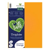 TROPHEE COLOURED PAPER A4 80GSM FLUORO ORANGE PACK 500
