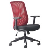 MONDO GENE MESH CHAIR WITH ARMS RED