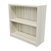 ZEALAND COMMERCIAL BOOKCASE 2 TIER W800 X D300 X H800MM COASTAL ELM