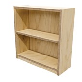 ZEALAND COMMERCIAL BOOKCASE 2 TIER W800 X D300 X H800MM PREMIUM PLY