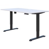 DUO II ELECTRIC DESK W1500 X D800 X H6951145MM BLACK FRAME SNOWDRIFT