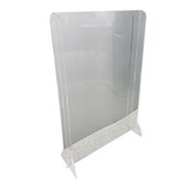 BOYD VISUALS COUNTER TOP BARRIER SCREEN NO CUT OUT W807 X H900MM CLEAR