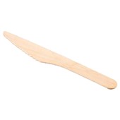 COASTAL ENVIROWARE DISPOSABLE 16CM KNIFE WOODEN PACK 100