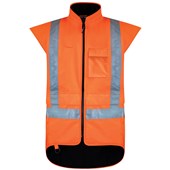 BISON STAMINA FLEECE LINED VEST ORANGE SMALL