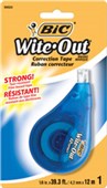 BIC WITEOUT CORRECTION TAPE W42MM X L12M WHITE