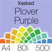 KASKAD COLOURED PAPER A4 80GSM PLOVER PURPLE PACK 500 SHEETS
