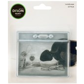 DIXON CARD HOLDER SOFT POUCH LANDSCAPE W88 X H63MM CLEAR PACK 10