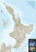 KIWI MAPS PATHFINDER SHEET NORTH ISLAND LAMINATED 880 X 610MM