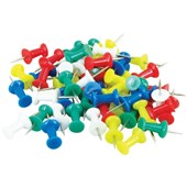 ESSELTE PUSH PINS ASSORTED PACK 200