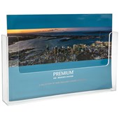 DEFLECTO BROCHURE HOLDER WALL MOUNT LANDSCAPE A4 CLEAR