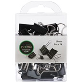 DIXON FOLDBACK CLIPS 19MM PACK 24