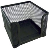 ESSELTE METAL MESH MEMO CUBE HOLDER BLACK