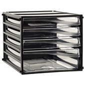 ESSELTE DESKTOP FILING 4 DRAWERS A4 BLACK FRAME