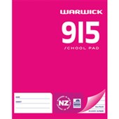 WARWICK 9I5 SCHOOL PAD 9MM RULED W255 X L205MM 36 LEAF