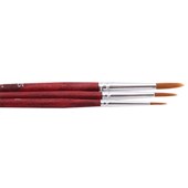 DAS 27V PAINT BRUSH SET SYNTHETIC TAKLON ROUND PACK 3