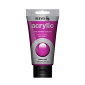 REEVES 270 ACRYLIC PAINT 75ML ROSE RED