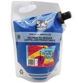 5 STAR TEMPERA POSTER PAINT POUCH WASHABLE 15L BLUE