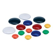 QUARTET MAGNETIC BUTTONS 20MM GREEN PACK 10