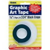 QUARTET GRID TAPE 6MM X 9M BLACK