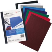 GBC IBICO BINDING COVER LEATHERGRAIN 300GSM A4 RED PACK 100