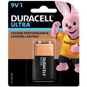 DURACELL ULTRA BATTERY ALKALINE MX1604B1 SIZE 9 VOLT