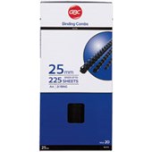 GBC PLASTIC BINDING COMB ROUND 21 LOOP 38MM A4 BLACK PACK 20