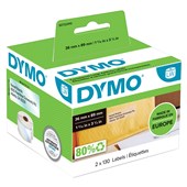 DYMO 99013 LW ADDRESS LABELS 89 X 36MM CLEAR ROLL 260