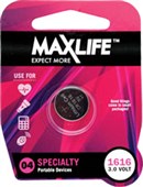 MAXLIFE BATTERY LITHIUM CR1616 3 VOLT