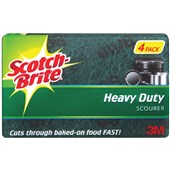 SCOTCHBRITE HEAVY DUTY THICK SCOURER PADS PACK 4