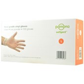 SELFGARD DISPOSABLE GLOVE VINYL LOW POWDER XL CLEAR BOX 100