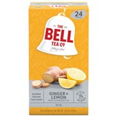 BELL TEA BAGS HERBAL LEMON AND GINGER BOX 24