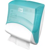 TORK W4 CLEANING CLOTH DISPENSER PERFORMANCE FOLDED WIPER WHITETURQUOISE FREE ON LOAN