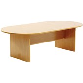 KNIGHT ERGOPLAN BOARDROOM TABLE W2400 X D1200 X H730MM TAWA