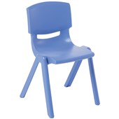 EDEN SQUAD VISITOR CHAIR STACKABLE PLASTIC H450MM BLUE