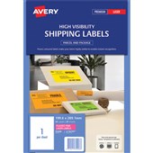 AVERY 35998 L7167FP HIGH VISIBILITY SHIPPING LABEL LASER 1UP FLUORO PINK PACK 25