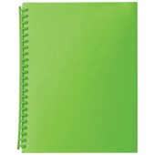 MARBIG DISPLAY BOOK REFILLABLE 20 POCKET A4 LIME