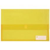 MARBIG POLYPICK DOCUMENT WALLET FOOLSCAP TRANSLUCENT YELLOW