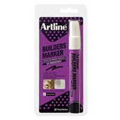 ARTLINE BUILDERS PERMANENT MARKER BULLET 23MM WHITE