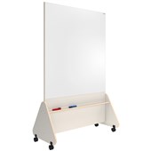 BOYD VISUALS DESIGNER SERIES WHITEBOARD SUMMIT MOBILE DOUBLE SIDED 1860 X 1200MM WHITE